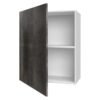 Home and Kitchen Wrapped Top Cabinet Unit Monument Oak 600 x â€” Builders Store SA