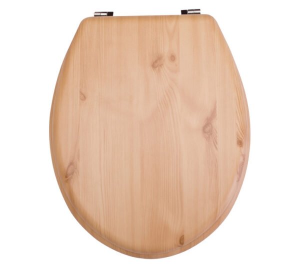 Icon Toilet Seat with CP Hinge Pine â€” Builders Store SA