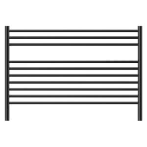 Jeeves Classic K Heated Towel Rail Black with Left Power Con â€” Builders Store SA