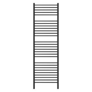 Jeeves Classic N28 Heated Towel Rail Black with Left Power C â€” Builders Store SA