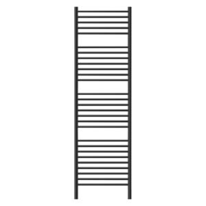 Jeeves Classic N28 Heated Towel Rail Black with Right Power â€” Builders Store SA
