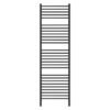 Jeeves Classic N28 Heated Towel Rail Black with Right Power Jeeves Classic N28 Heated Towel Rail Black with Right Power — Builders Store SA