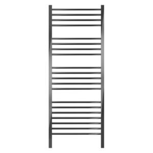 Jeeves Quadro D Heated Towel Rail Black with Left Power Conn â€” Builders Store SA