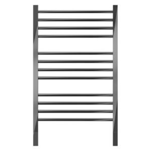 Jeeves Quadro P Heated Towel Rail Black with Left Power Conn â€” Builders Store SA
