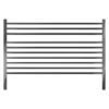 Jeeves Quadro Q Heated Towel Rail Black with Left Power Conn â€” Builders Store SA