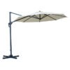 Kalahari 3 m Round Cantilever Umbrella Natural Patio Shade F â€” Builders Store SA