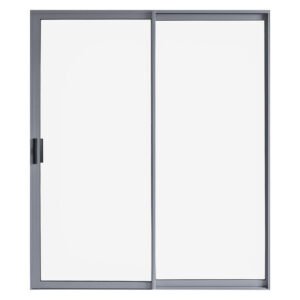 Kenzo Aluminium Sliding Glass Door OX Two Panel Natural 1500 â€” Builders Store SA