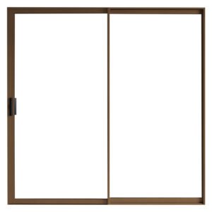 Kenzo Sliding Glass Door OX Two Panel Bronze 2100 x 2100 mm Kenzo Sliding Glass Door OX Two Panel Bronze 2100 x 2100 mm — Builders Store SA