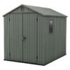 Keter Darwin Shed 6 x 8 Olive Green 1900 x 2440 x 2210 mm D â€” Builders Store SA
