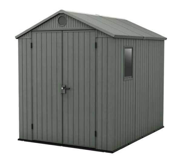Keter Darwin Shed 6 x 8 Olive Green 1900 x 2440 x 2210 mm D â€” Builders Store SA