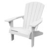 Keter Troy Adirondack Chair Rustic White Outdoor Chair â€” Builders Store SA