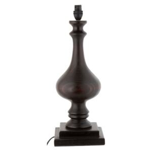 Lamp Factory WF6 Wooden Lamp Base Imbuia â€” Builders Store SA
