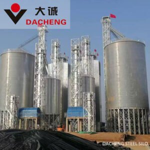 Large-Scale Galvanized Steel Grain Storage Silo System for Agricultural Bulk Terminals