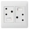 Legrand Ysalis Double RSA Switched Socket 4x4 White â€” Builders Store SA