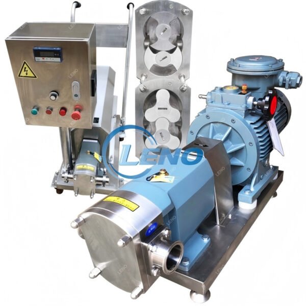 Leno Price Food Grade Stainless Steel Rotor Pump Syrup Shampoo Chocolate High Viscosity Liquid Thick Viscous Material Transfer Rotary Pump Sanitary Lobe Pump