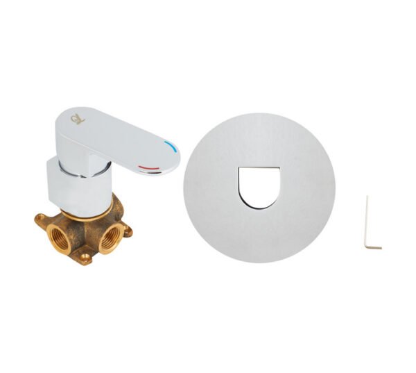 Lusso Pescara Concealed BathShower Mixer Tap Tap Silver Lusso Pescara Concealed BathShower Mixer Tap Tap Silver — Builders Store SA