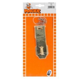 Mackie 97023155 Brass Plated Horizontal Hasp and Staples 115 â€” Builders Store SA