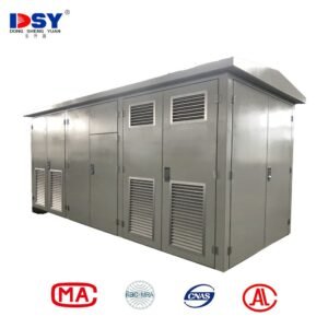 Mobile 10kv Huashi Type Prefabricated Box Substation Distribution Board 400kVA Wind Farm