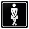 Parrot Products Ladies Toilet Sign White and Black 150 x 150 â€” Builders Store SA