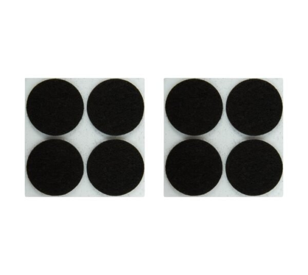 Perma 8 x Self Adhesive Felt Scratch Protector Pads Black 32 â€” Builders Store SA