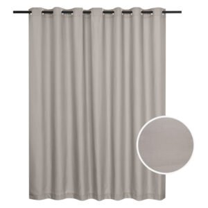 Plain Weave Eyelet Curtain Cappuccino 2300 x 2230 mm â€” Builders Store SA