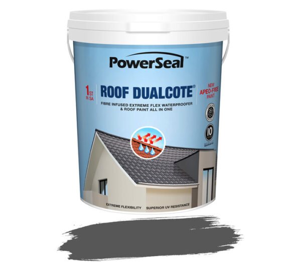 Powerseal Roof Dualcote Paint Charcoal 20 L â€” Builders Store SA