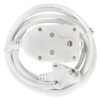PowerWorx 16A Double Janus Extension Lead White 3000 mm â€” Builders Store SA