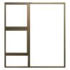 Prestige Top Hung 2v Aluminium Window Bronze 1500 x 1500mm â€” Builders Store SA