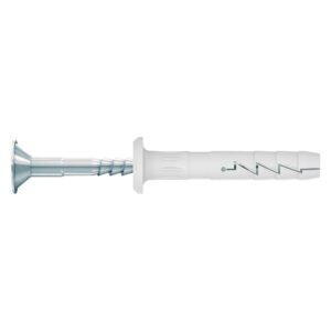 Rawlplug 30 x Hammer in Nylon Plugs and CSK Screws Silver 6 â€” Builders Store SA