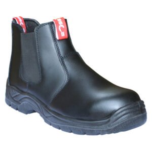 Ross CHBLBOOT8 Chelsea Safety Boots Black Size 8 â€” Builders Store SA