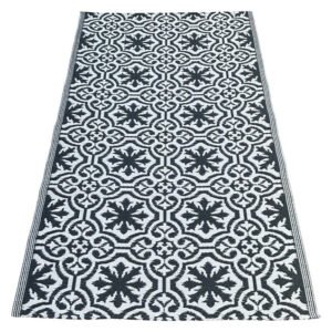 Rug It Up Floral Outdoor Rug Dark Grey and White â€” Builders Store SA