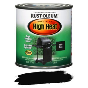 RustOleum High Heat Brush On Paint BarBQue Black 236 ml â€” Builders Store SA