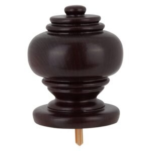 Shiraz Finial Elizabeth Mahogany 85 mm Shiraz Finial Elizabeth Mahogany 85 mm — Builders Store SA