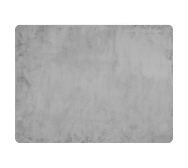 Stefano and Co Sonya Faux Fur Mat Grey 1500 x 820 mm â€” Builders Store SA