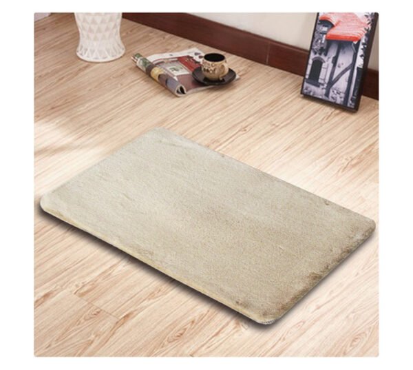 Stefano and Co Sonya Faux Fur Rug Beige 800 x 530 mm â€” Builders Store SA