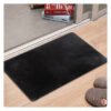 Stefano and Co Sonya Faux Fur Rug Black 800 x 530 mm â€” Builders Store SA