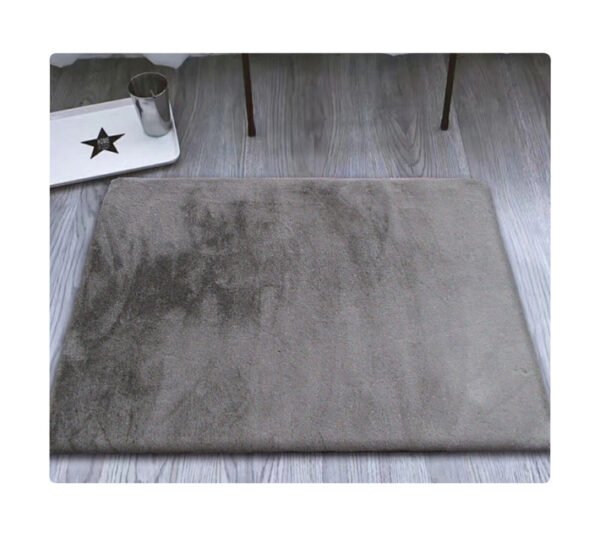 Stefano and Co Sonya Faux Fur Rug Dark Grey 800 x 530 mm â€” Builders Store SA