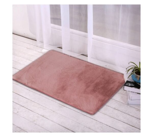 Stefano and Co Sonya Faux Fur Rug Pink 800 x 530 mm â€” Builders Store SA