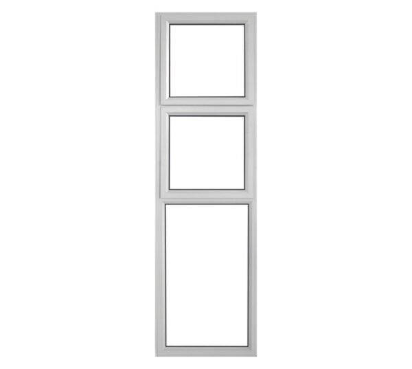 Swartland Kenzo Sidelight 2V White 600 x 2100 mm Swartland Kenzo Sidelight 2V White 600 x 2100 mm — Builders Store SA