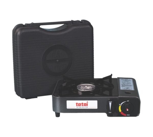Totai 1 Burner Portable Cartridge Gas Stove Black 26007 â€” Builders Store SA