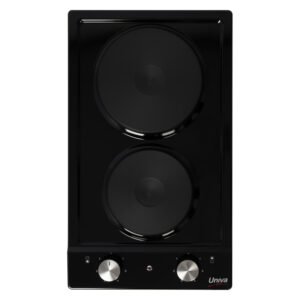 Univa 2 Plate Domino Electric Hob Black UDH02B â€” Builders Store SA