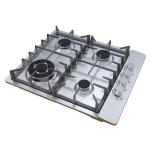 Univa 600 mm 4 Burner Gas Hob Silver UGH641S â€” Builders Store SA