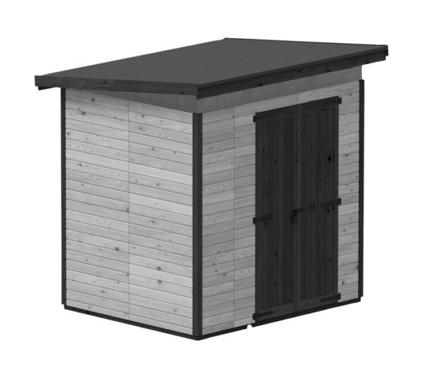 Upyard Treated Wooden Shed Large Grey 2030 x 1630 x 2250 mm â€” Builders Store SA