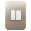 Veti Switch 2Lever WhiteChampagne â€” Builders Store SA