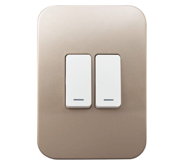 Veti Switch 2Lever WhiteChampagne â€” Builders Store SA