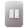 Veti Switch 2Lever WhiteSilver Veti Switch 2Lever WhiteSilver — Builders Store SA