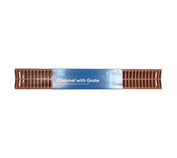 Waterform Channel and Grate Terracotta 1000 mm â€” Builders Store SA