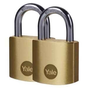Yale 2 x Brass Padlock 30 mm Yale 2 x Brass Padlock 30 mm — Builders Store SA