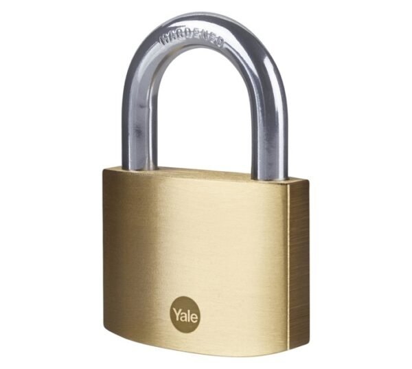 Yale Brass Padlock 60 mm â€” Builders Store SA