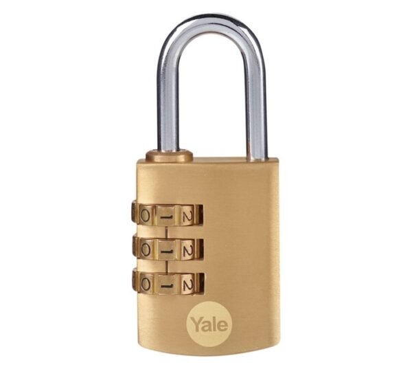 Yale Combination Brass Padlock 30 mm â€” Builders Store SA